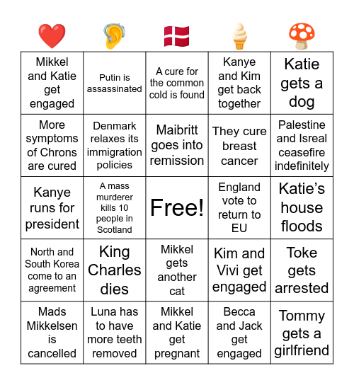 2024 Bingo Card