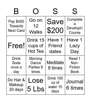 February 2024 Bingo Card