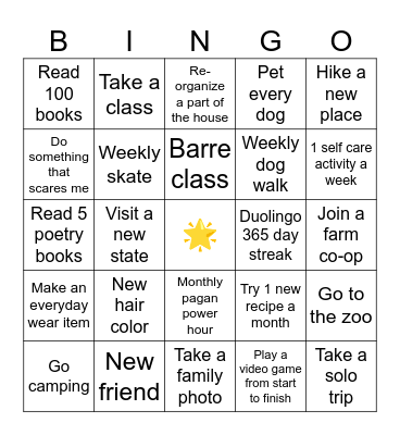 👏2024👏 Bingo Card