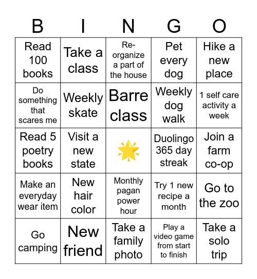 👏2024👏 Bingo Card