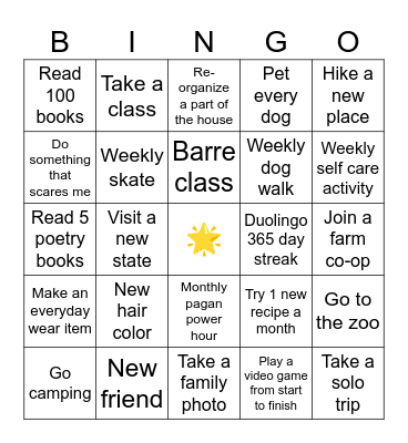 👏2024👏 Bingo Card