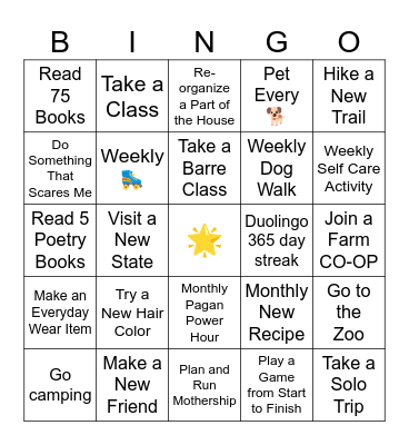 👏2024👏 Bingo Card