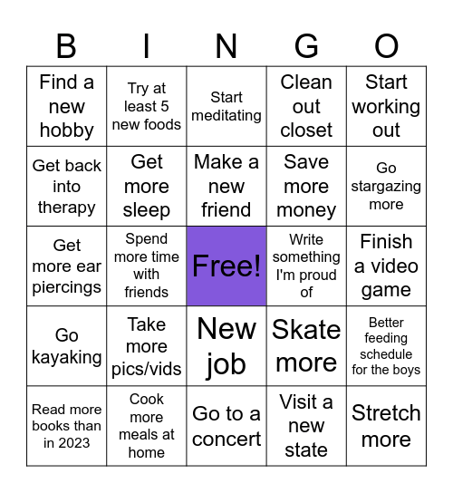 2024 Bingo Card