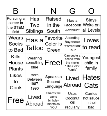 Melanin Magic Bingo Card