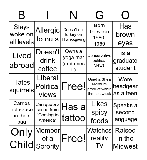 Melanin Magic Bingo Card