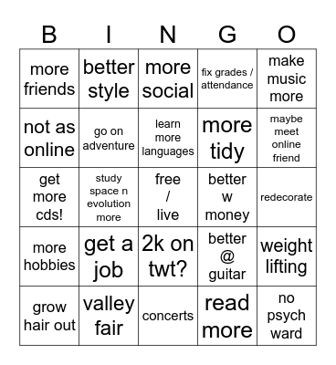 2024 bingo Card