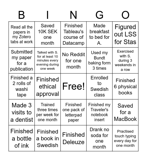 You Can Buy Something! Bingo Card