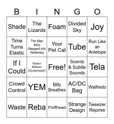 YEMSG NYE Bingo Card