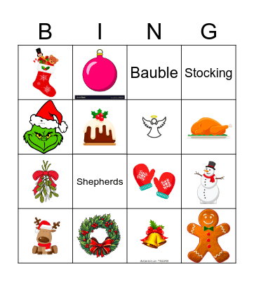 Christmas Bingo Card