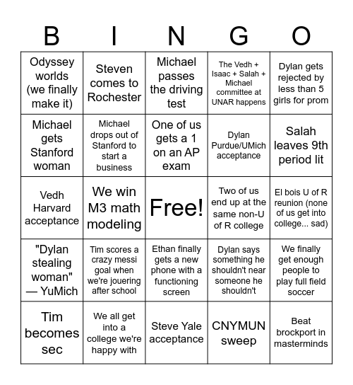 El bois 2024 bingo Card