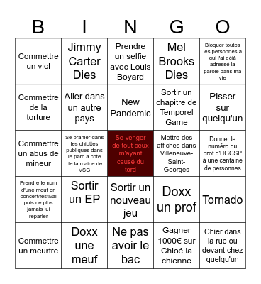 2024 Bingo Card