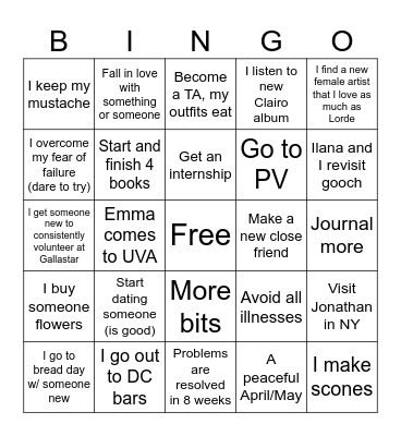 2024 Bingo Card