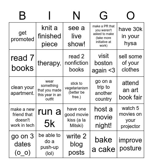 caros 2024 bingo bongo Bingo Card
