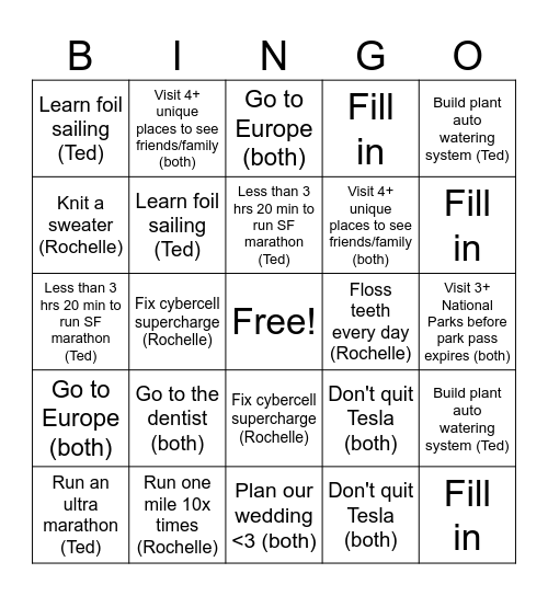 2024 Bingo Card