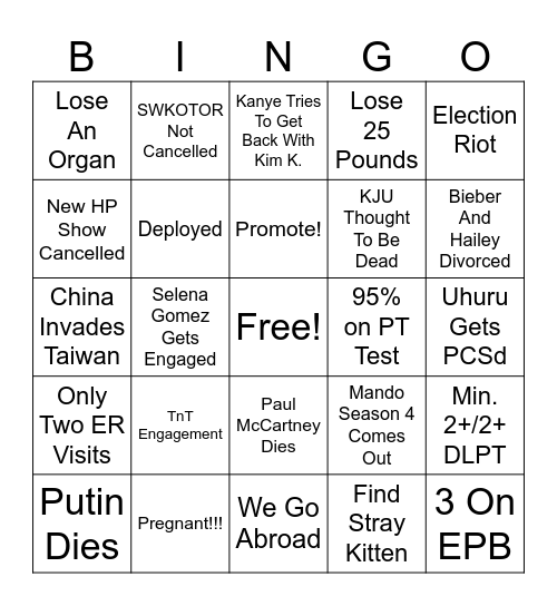 Mari 2024 Bingo Card Bingo Card