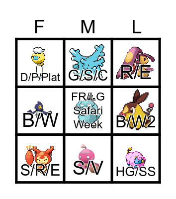 Bingo Bango Bongo Bingo Card