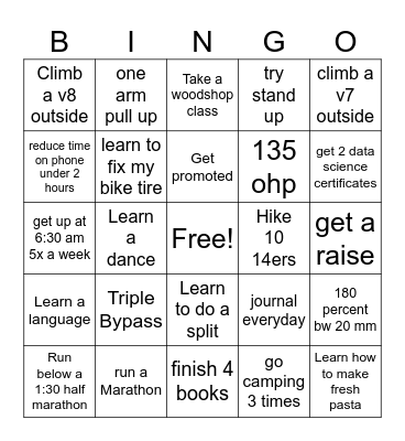 2024! Bingo Card