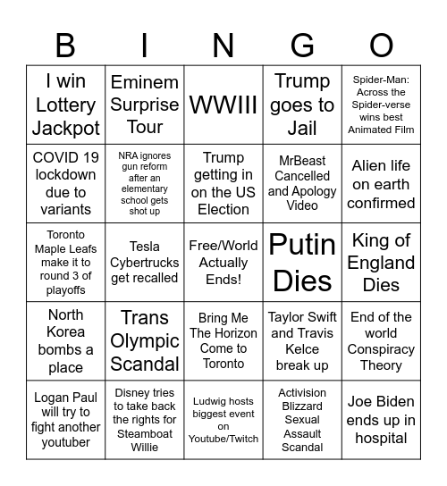 2024 Bingo! Bingo Card