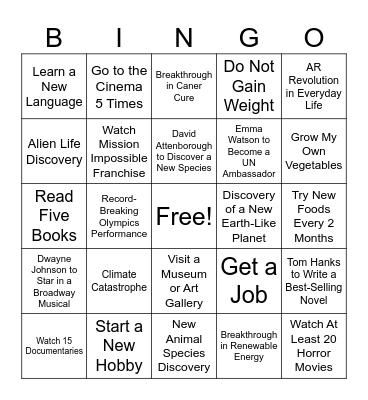 2024 Bingo Card