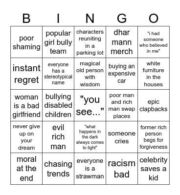 dhar mann Bingo Card