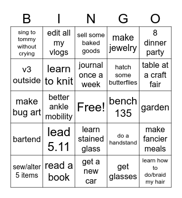 2024 Bingo Card