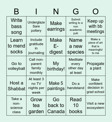 2024 Aspirations Bingo Card