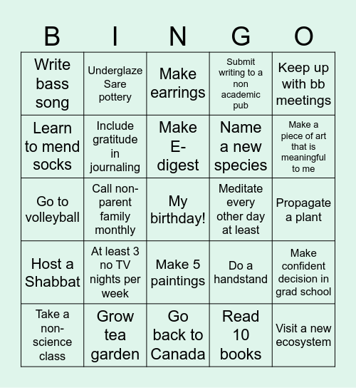 2024 Aspirations Bingo Card