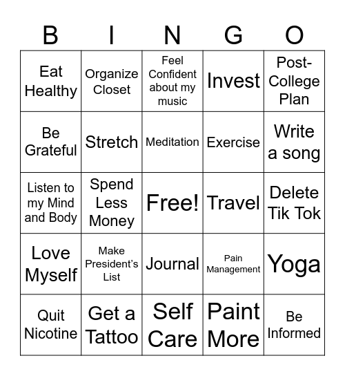 2024 Bingo Card