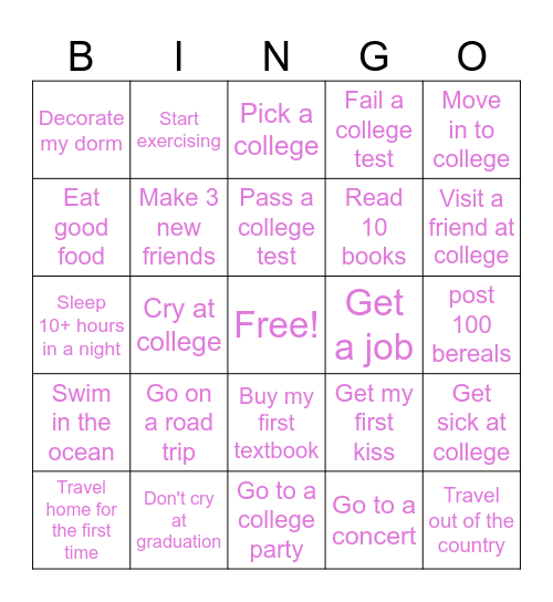 2024 Bingo Card