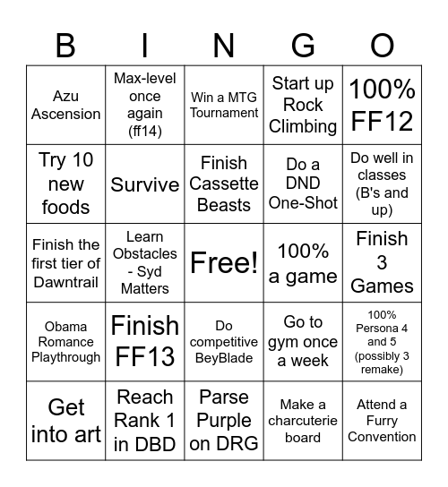 Albert Finally Does Something with his life :3 Bingo Card