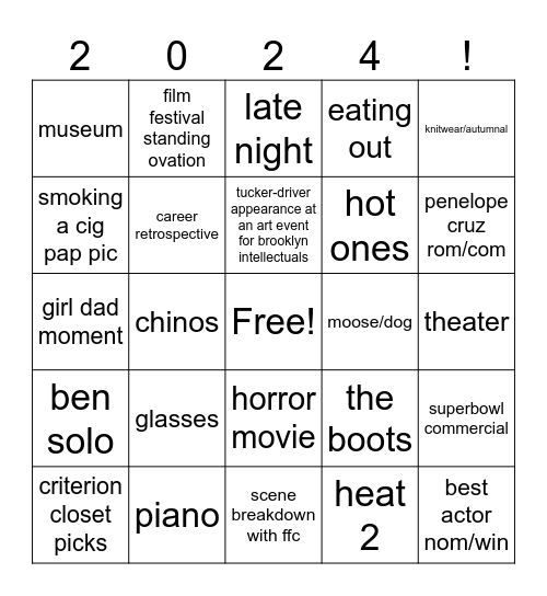 every year is the year of the rat Bingo Card