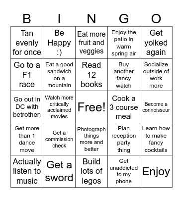 2024 Bingo Card