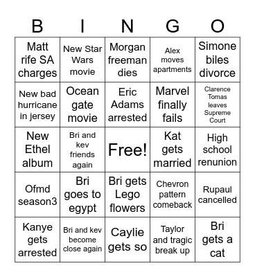 2024 Bingo Card