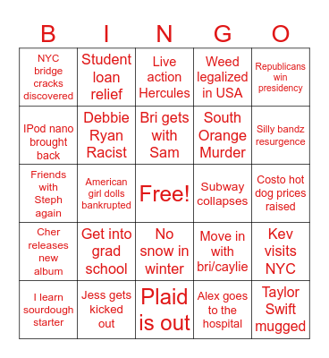 2024 Bingo Card