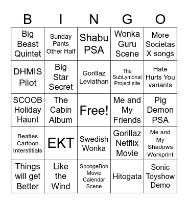 TLS's Lost Media 2024 Bingo! Bingo Card