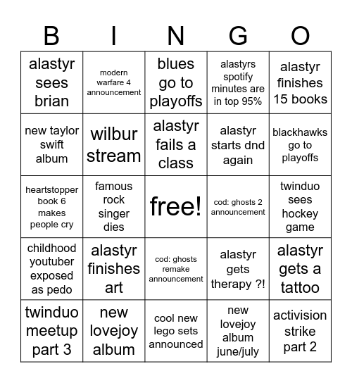 2024 Bingo ✨ Bingo Card