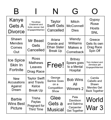 2024 Bingo! Bingo Card