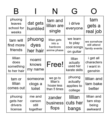 2024 Bingo Card