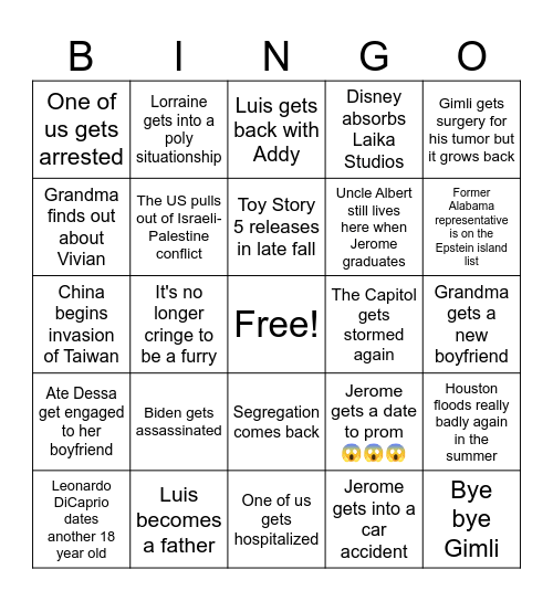 2024!!! Bingo Card