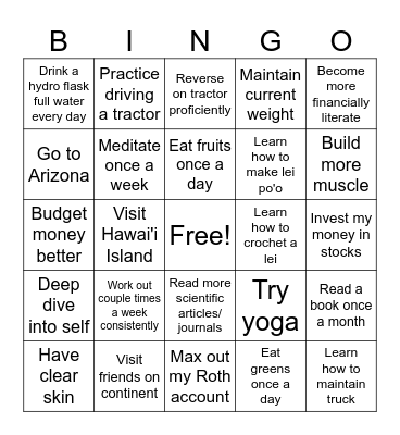 2024 BINGO Card