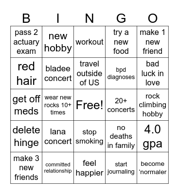 2024 Bingo Card