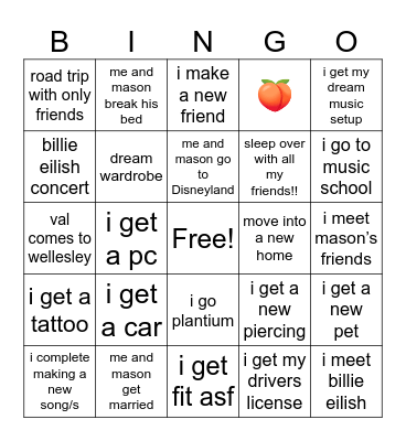 2024 Val Bingo!! Bingo Card