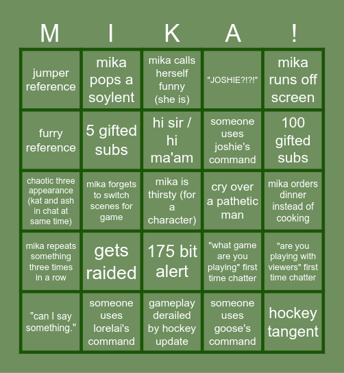 Finals Week 2023 Bingo Card