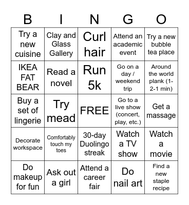 2024 Bingo Card