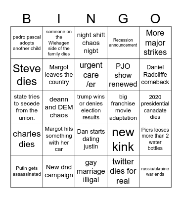 2024 Bingo Card