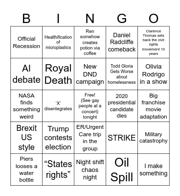 2024 Bingo Card