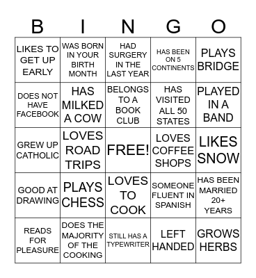 Married People BINGO: Prizes by Otterbein Senior Lifestyle Choices Bingo Card