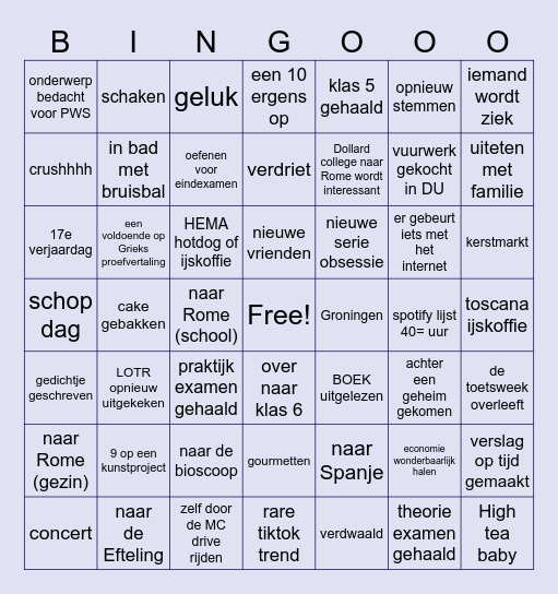 2024 BINGO!!!! Bingo Card
