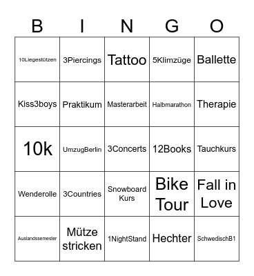 2024 Bingo Card