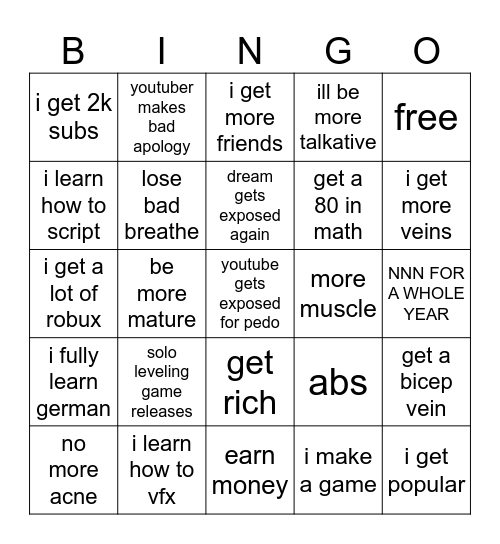 2024 bingo Card